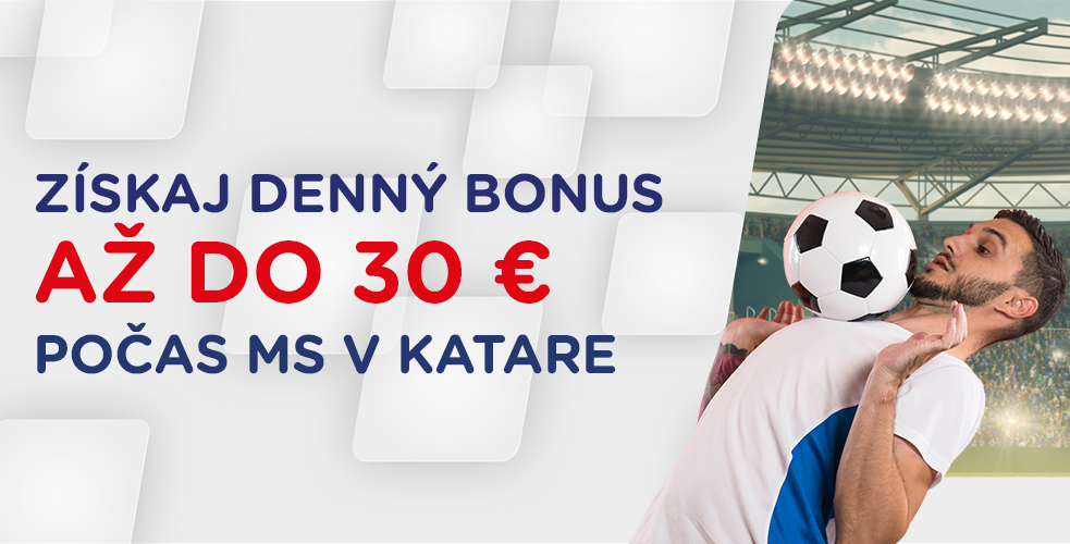 Denný bonus až do 30 EUR