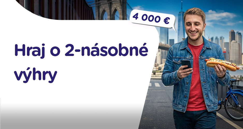 2-násobné výhry počas mája