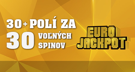Tipni 30 a viac polí, dostaneš 30 free spinov