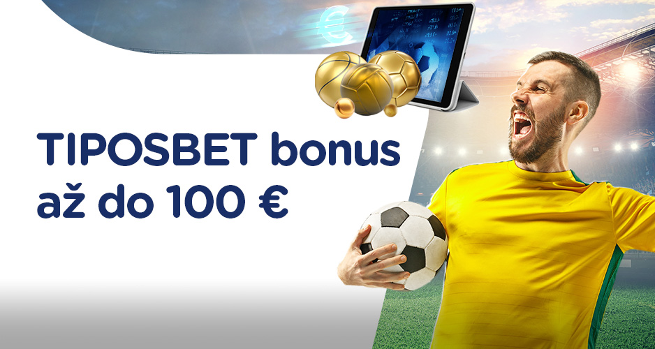 Víkendový TIPOSBET bonus až do 100 EUR