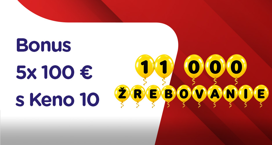 Osláv 11 000. žrebovanie Keno 10